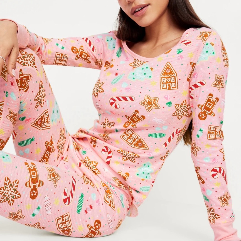 Old Navy Waffle Knit Christmas Pajamas